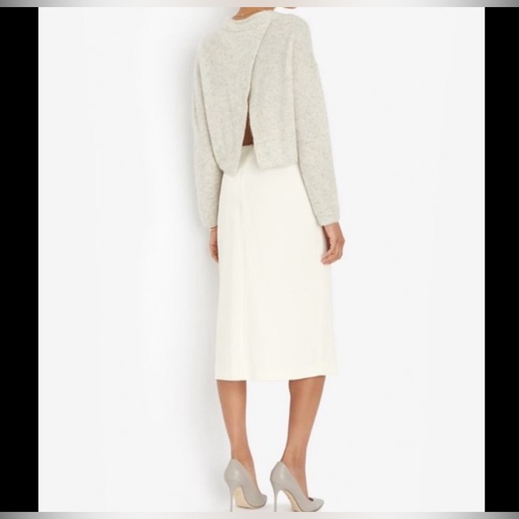 Alc a.l.c. Clint white buckle skirt midi size 0 - Picture 3 of 5